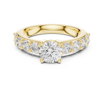 Verdant Emerald Cut Classic Lab Grown Diamond Ring