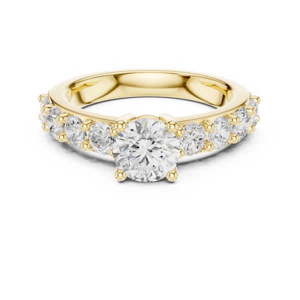 Verdant Emerald Cut Classic Lab Grown Diamond Ring