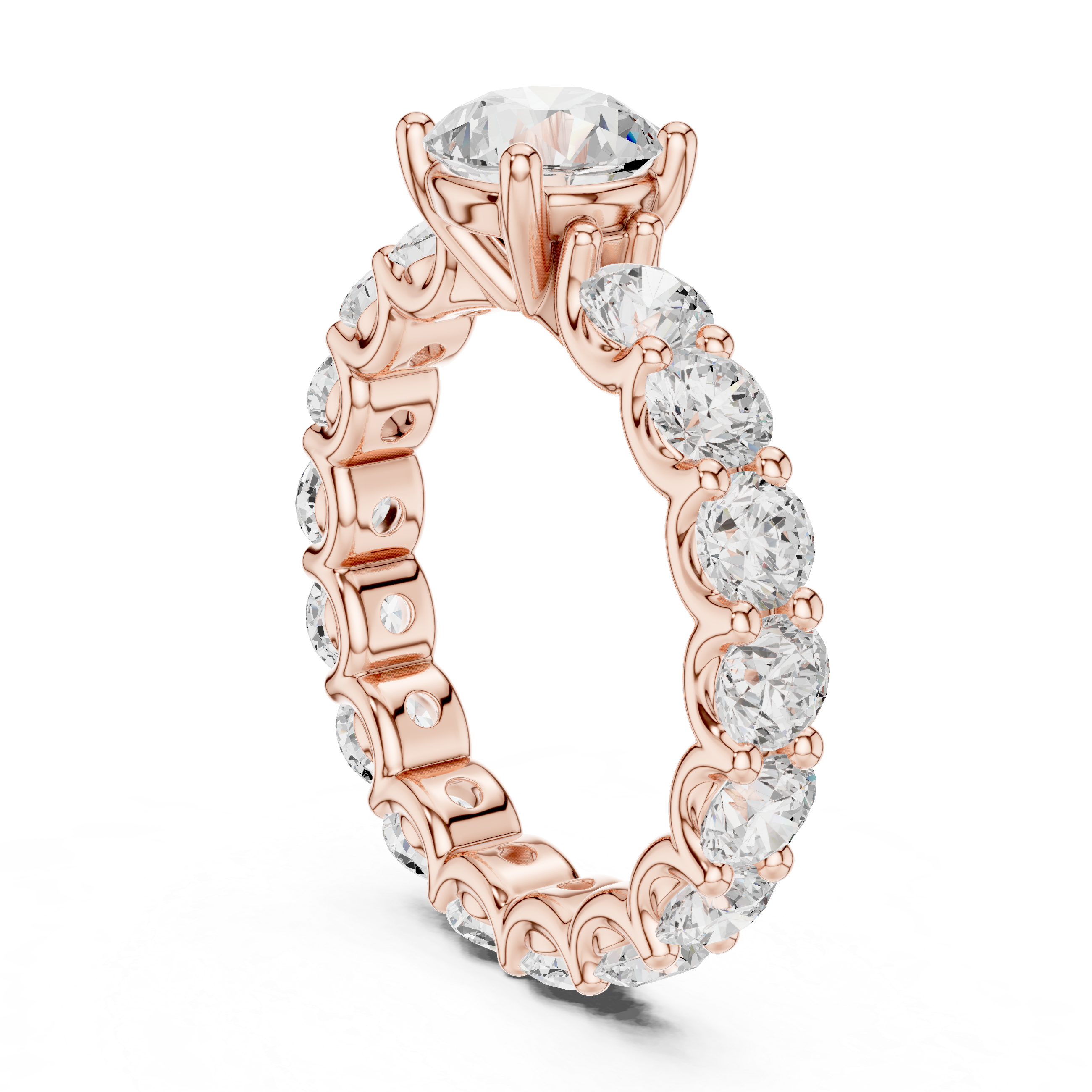 Selene Crescent Moon Silhouette Lab Grown Diamond Ring