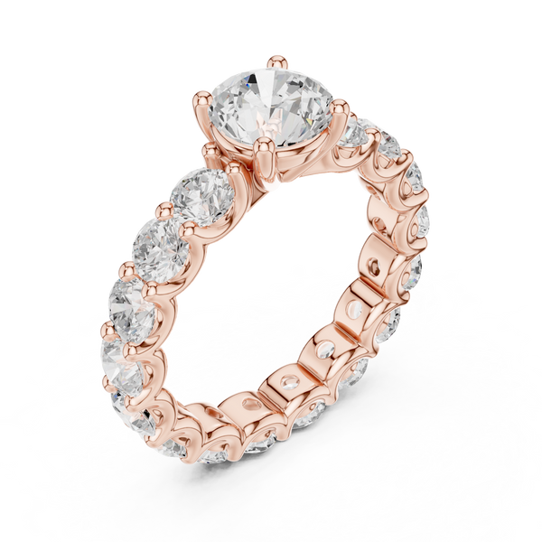Selene Crescent Moon Silhouette Lab Grown Diamond Ring
