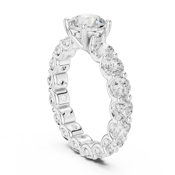 Selene Crescent Moon Silhouette Lab Grown Diamond Ring