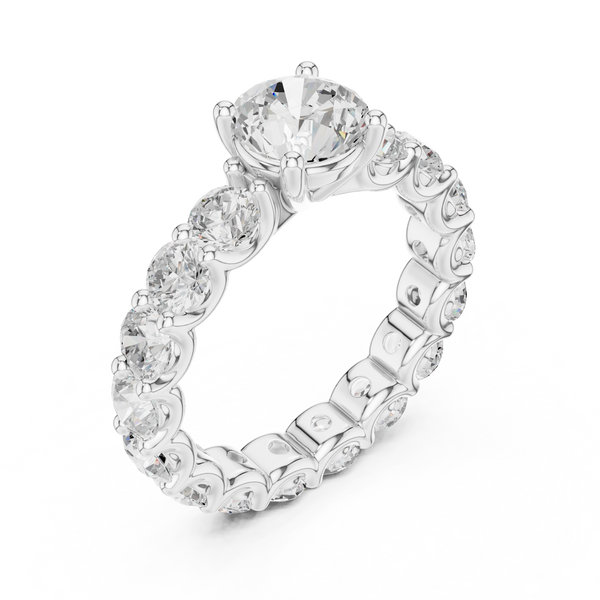 Selene Crescent Moon Silhouette Lab Grown Diamond Ring