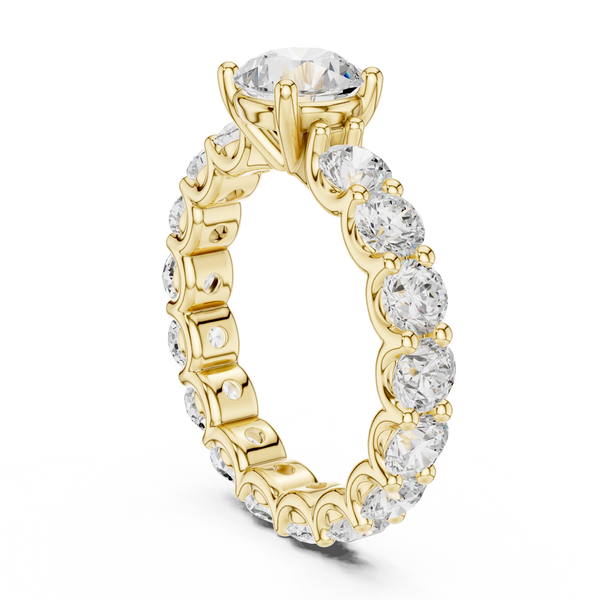 Selene Crescent Moon Silhouette Lab Grown Diamond Ring