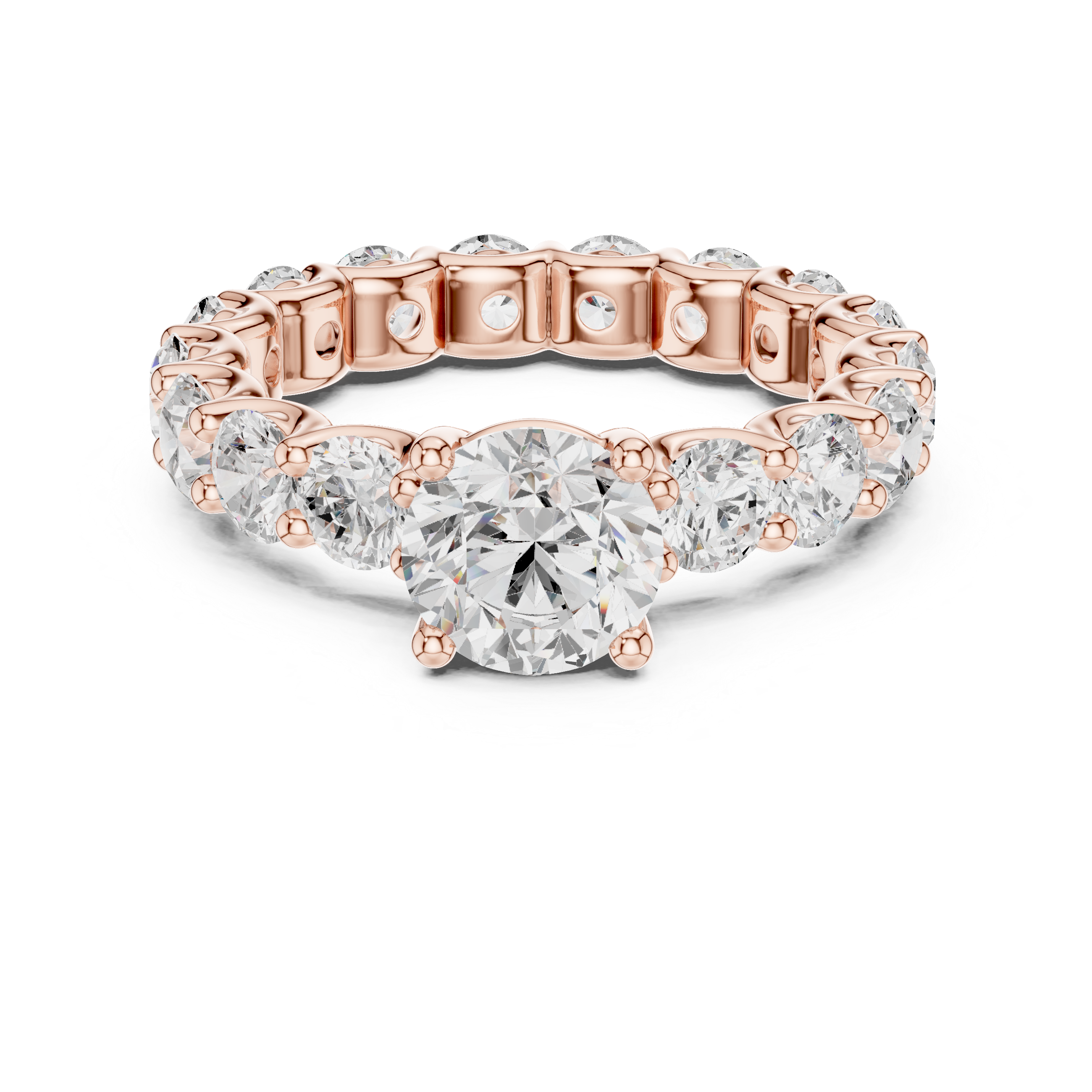 Selene Crescent Moon Silhouette Lab Grown Diamond Ring