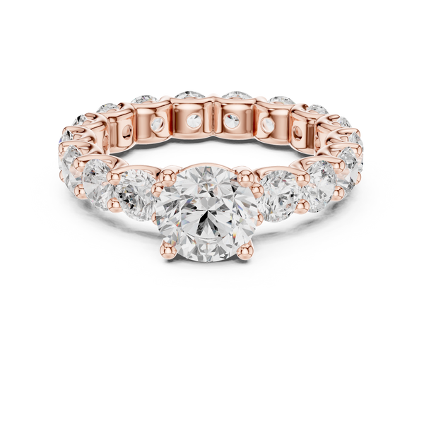 Selene Crescent Moon Silhouette Lab Grown Diamond Ring
