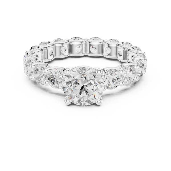 Selene Crescent Moon Silhouette Lab Grown Diamond Ring