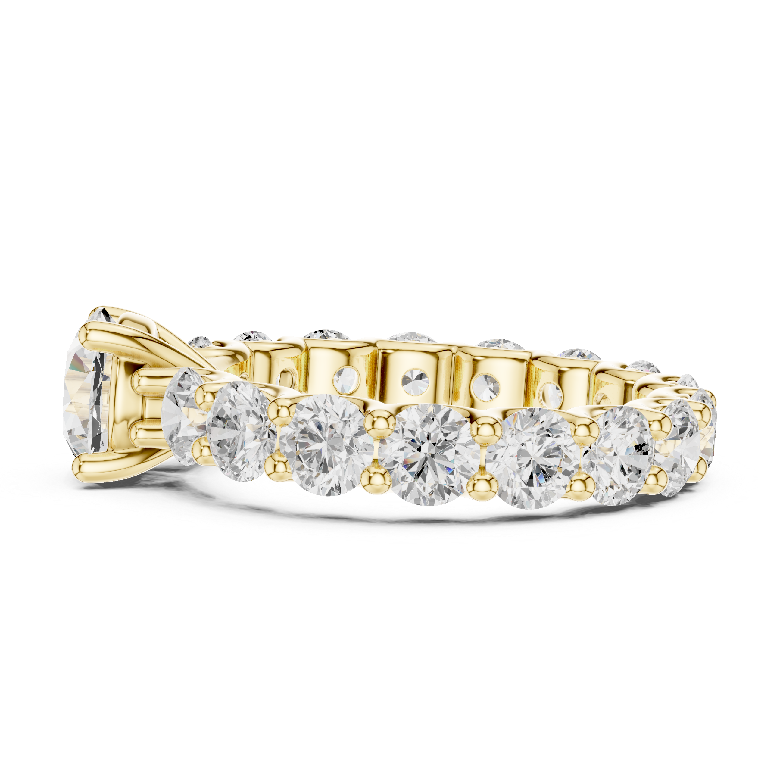 Selene Crescent Moon Silhouette Lab Grown Diamond Ring