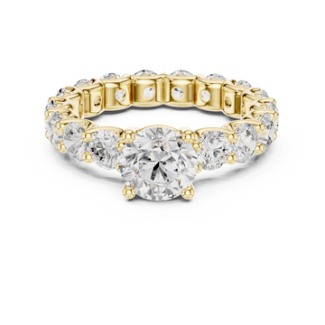 Selene Crescent Moon Silhouette Lab Grown Diamond Ring