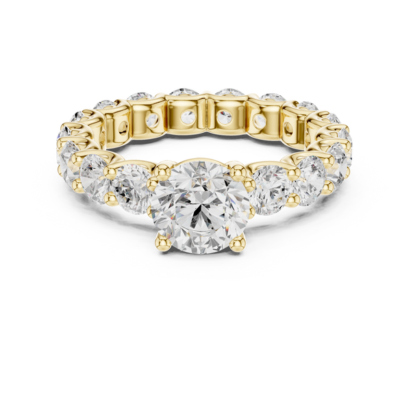 Selene Crescent Moon Silhouette Lab Grown Diamond Ring