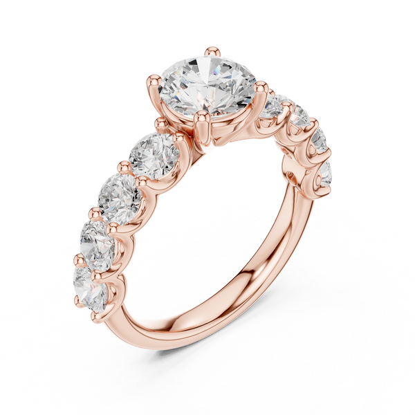 Nirvana Minimalist Floating Oval Lab Grown Diamond Ring