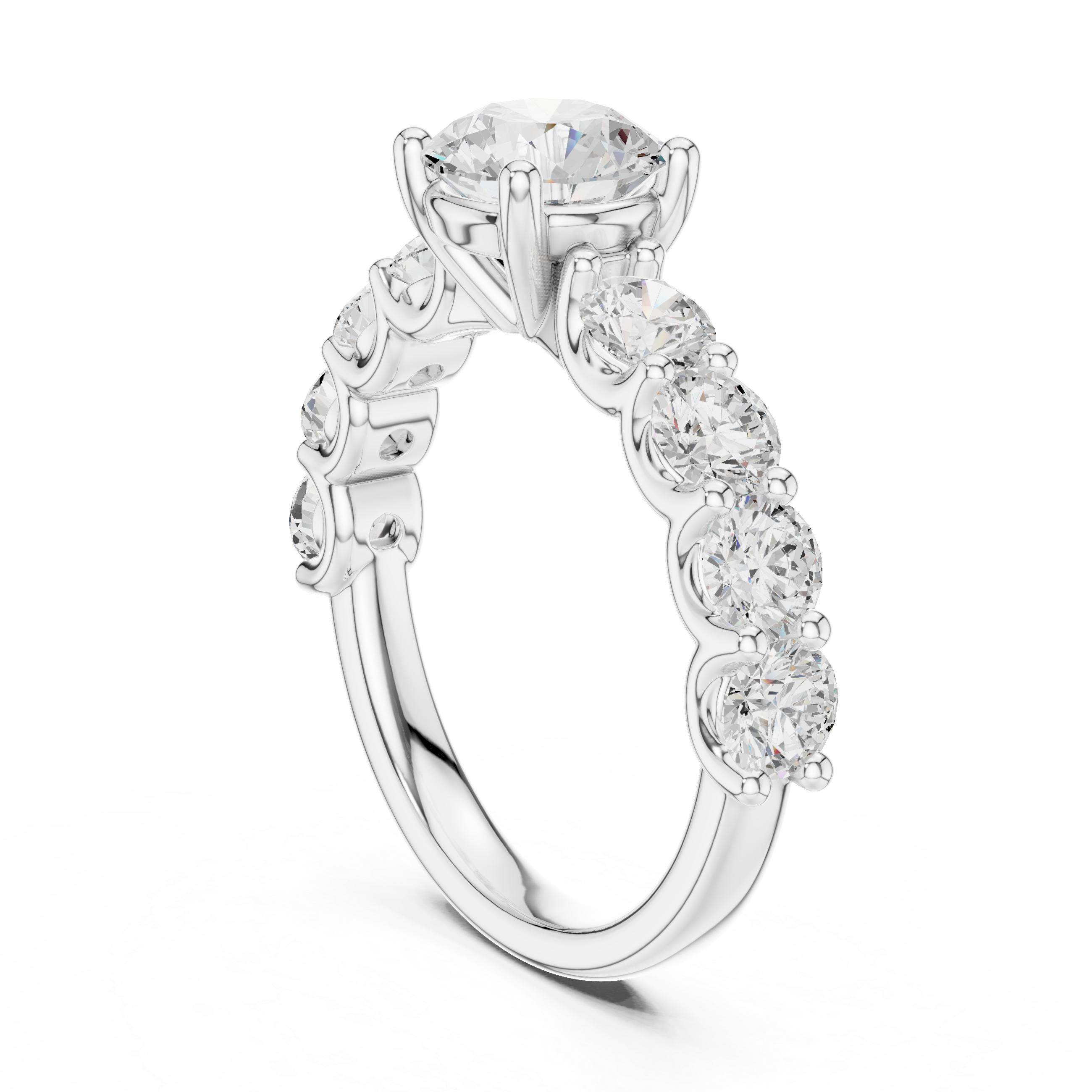 Nirvana Minimalist Floating Oval Lab Grown Diamond Ring