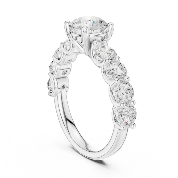 Nirvana Minimalist Floating Oval Lab Grown Diamond Ring