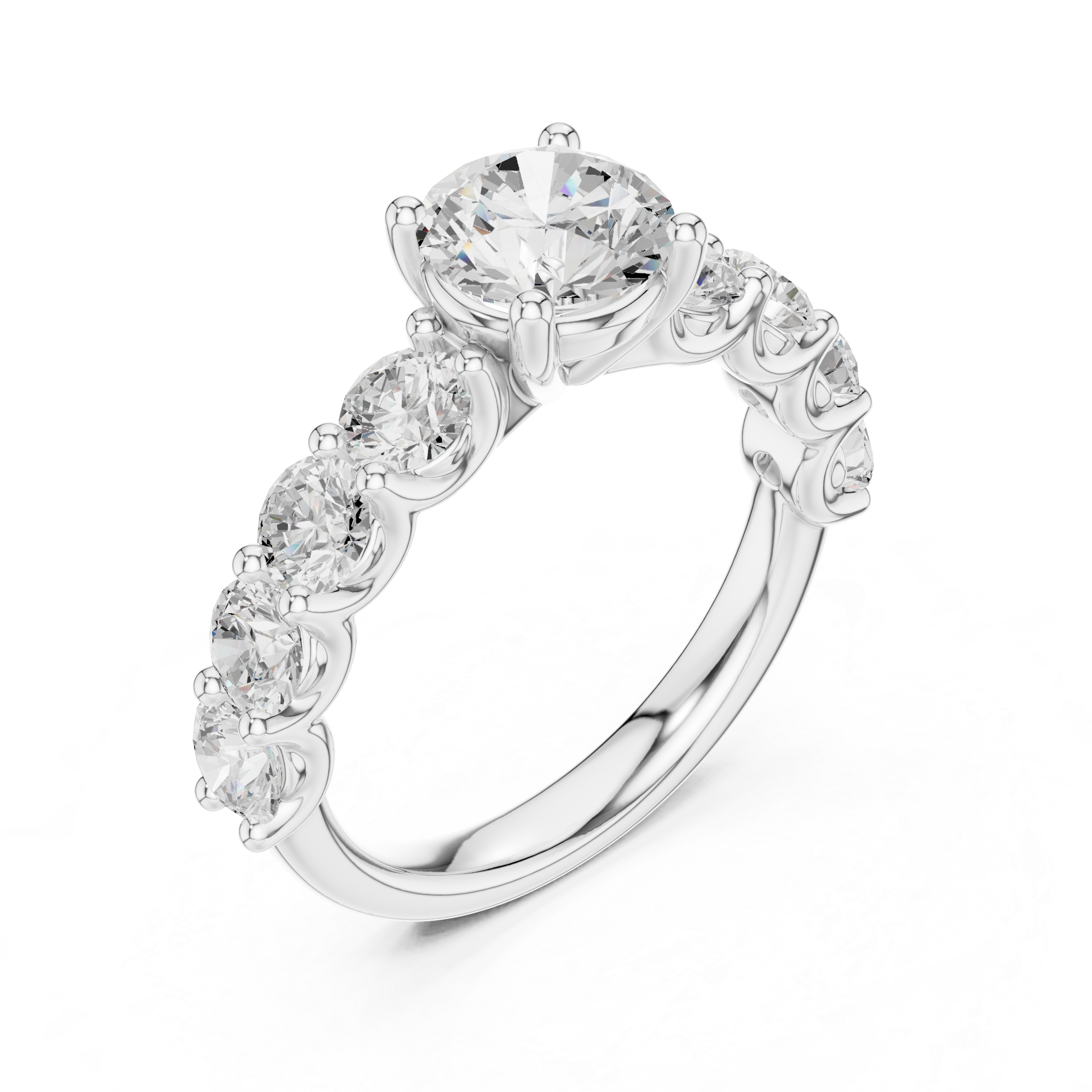 Nirvana Minimalist Floating Oval Lab Grown Diamond Ring