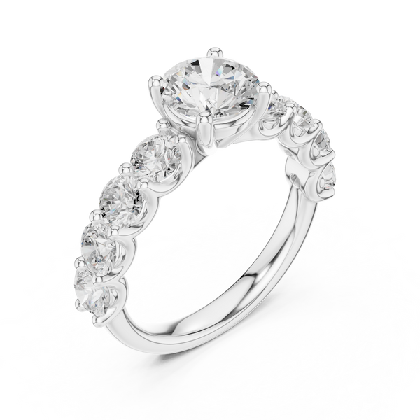 Nirvana Minimalist Floating Oval Lab Grown Diamond Ring