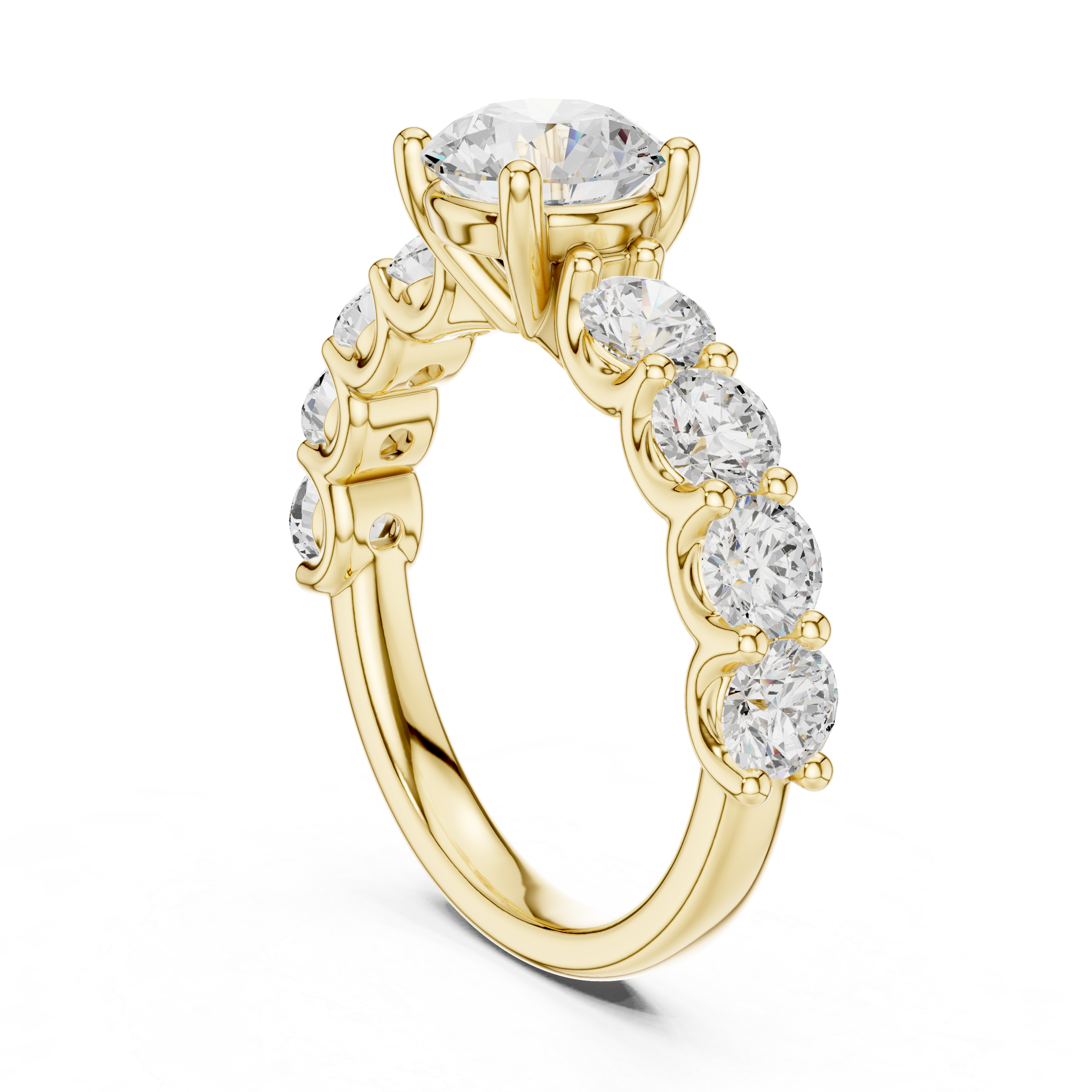Nirvana Minimalist Floating Oval Lab Grown Diamond Ring