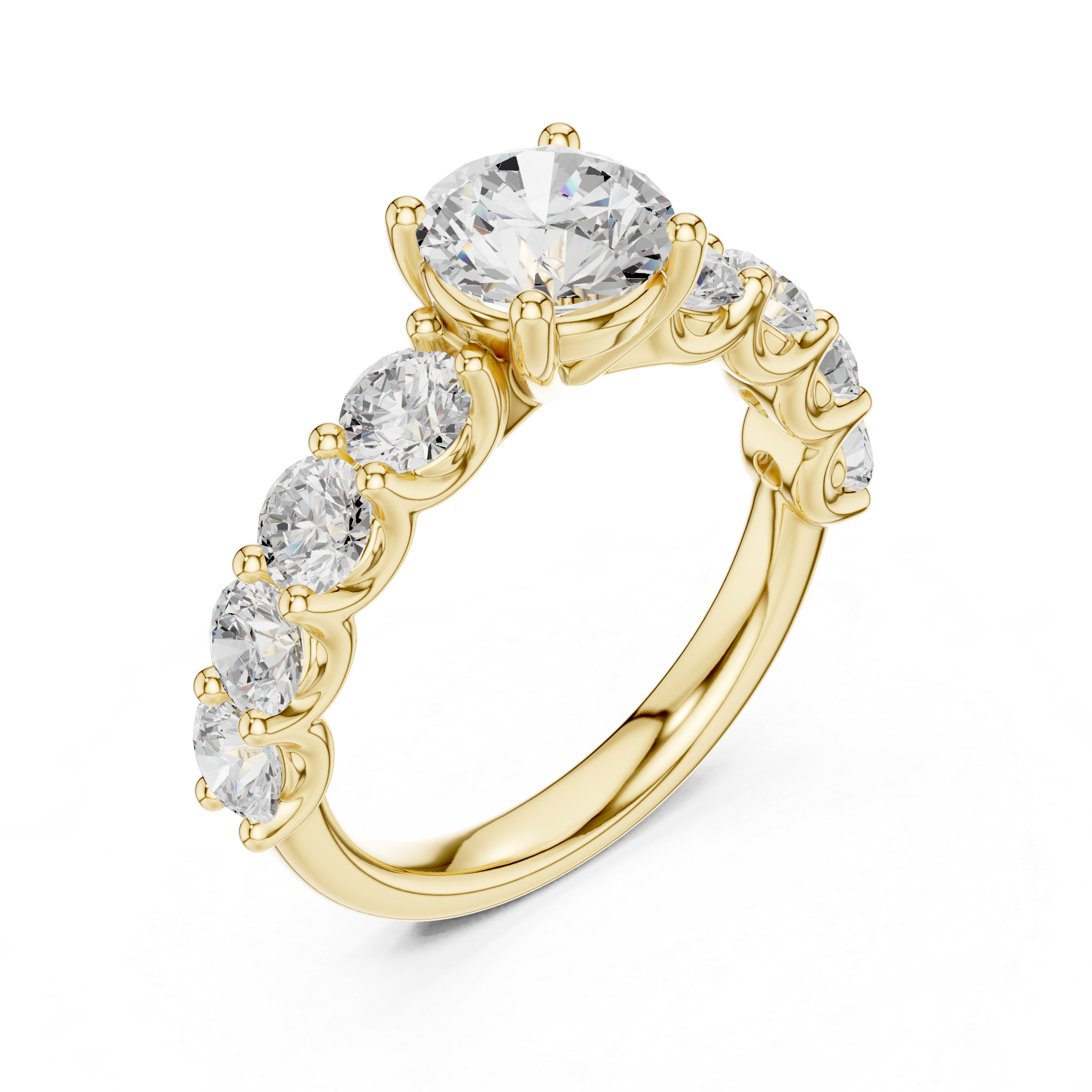Nirvana Minimalist Floating Oval Lab Grown Diamond Ring