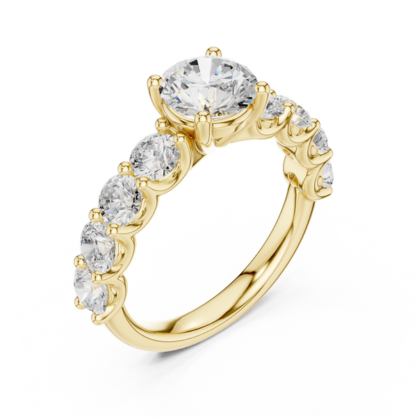 Nirvana Minimalist Floating Oval Lab Grown Diamond Ring