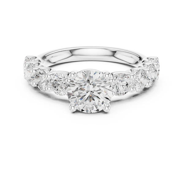 Nirvana Minimalist Floating Oval Lab Grown Diamond Ring