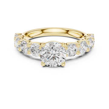 Nirvana Minimalist Floating Oval Lab Grown Diamond Ring