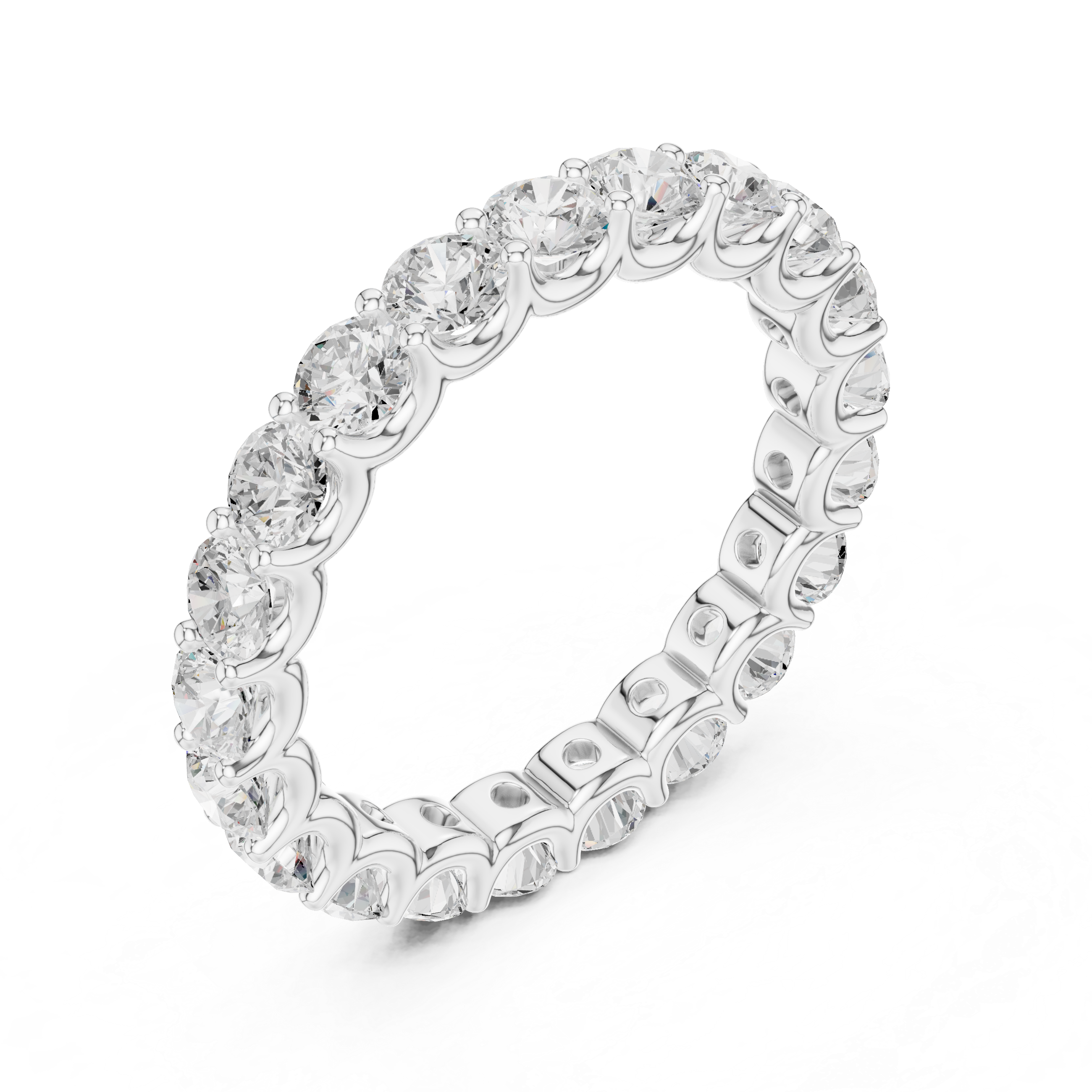 Dione Double Band Spaced Lab Grown Diamond Ring
