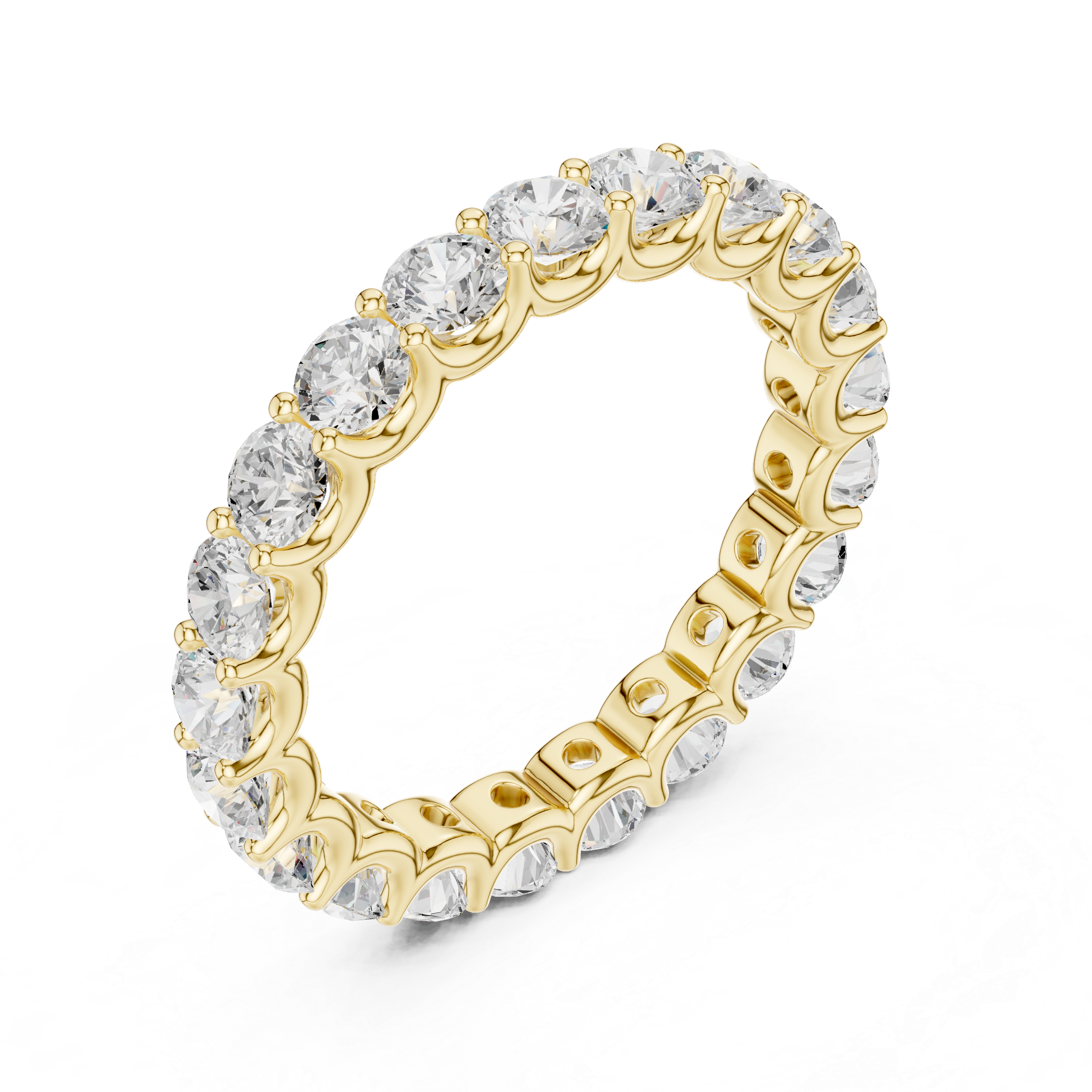 Dione Double Band Spaced Lab Grown Diamond Ring