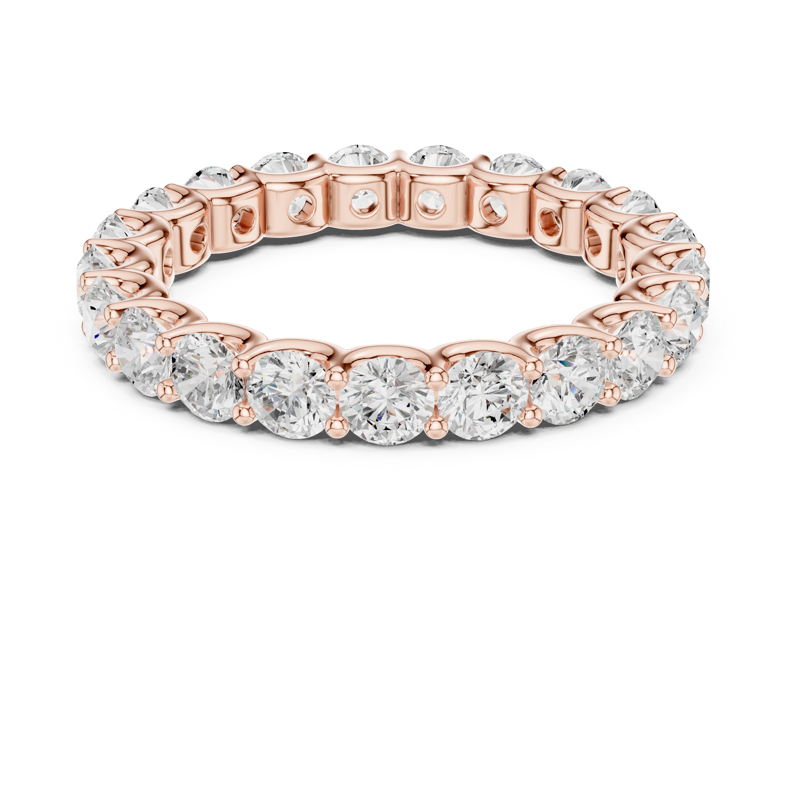 Dione Double Band Spaced Lab Grown Diamond Ring