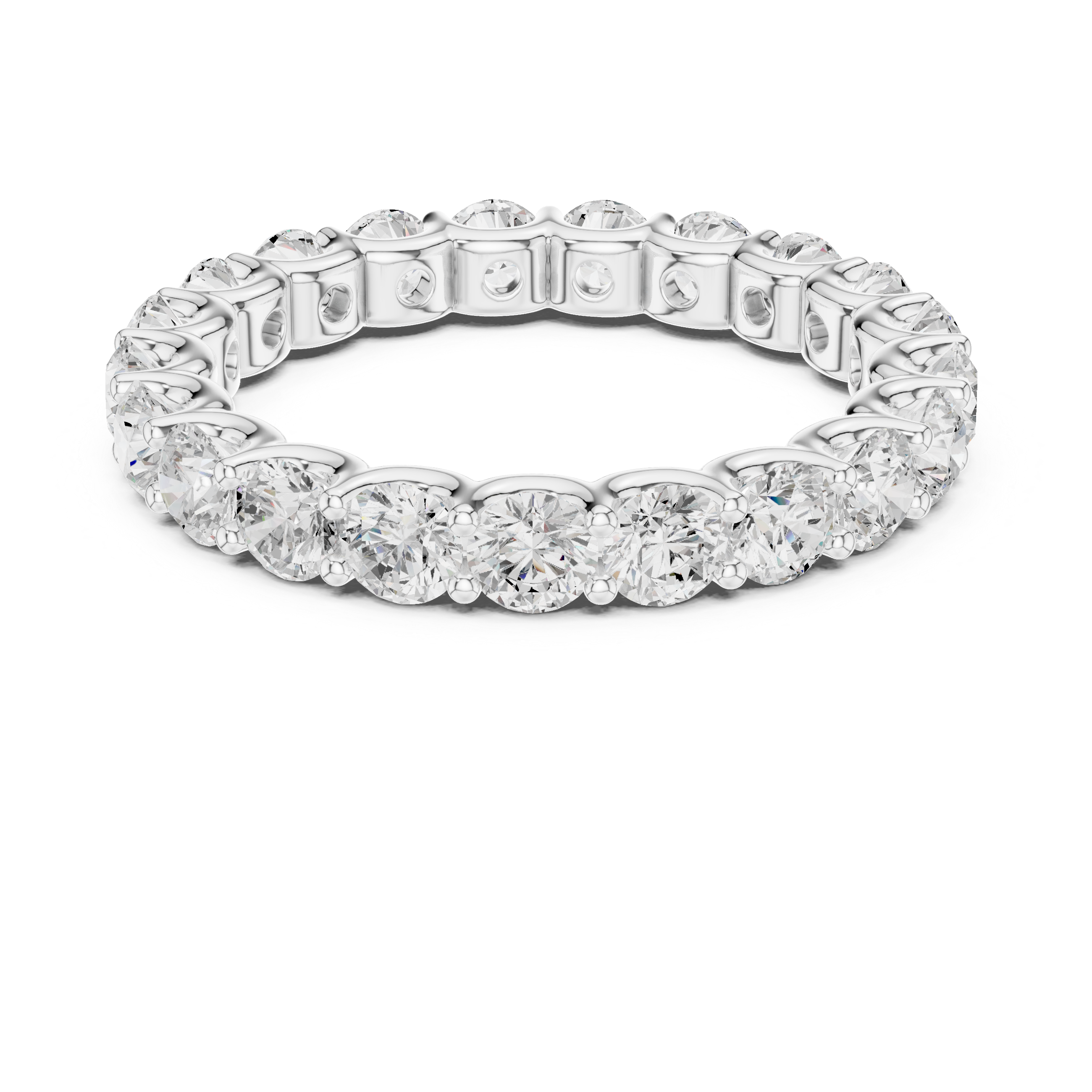 Dione Double Band Spaced Lab Grown Diamond Ring