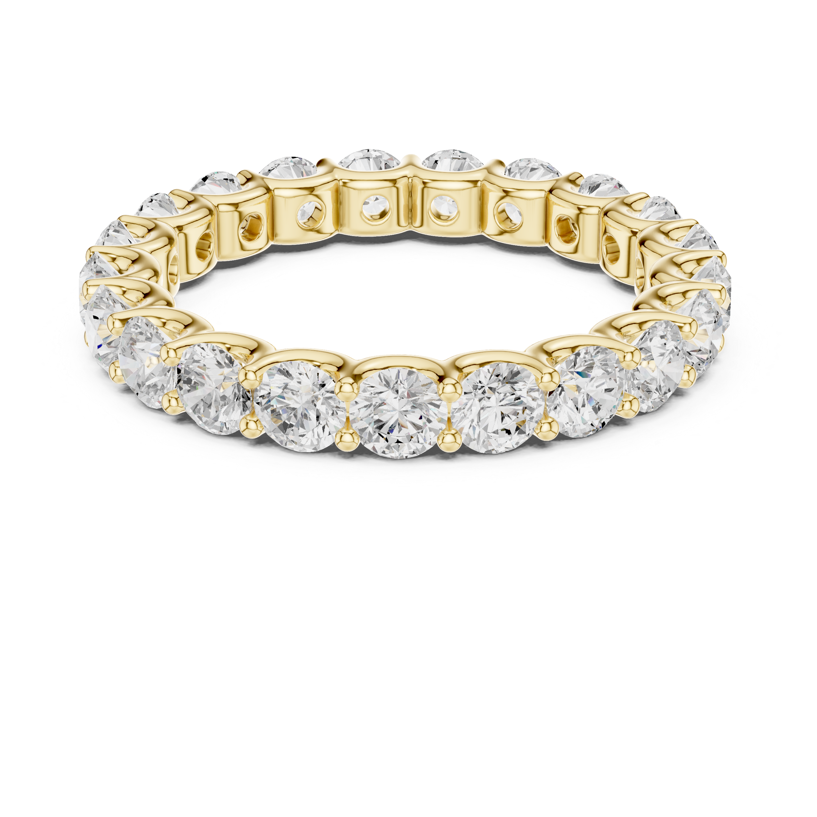 Dione Double Band Spaced Lab Grown Diamond Ring