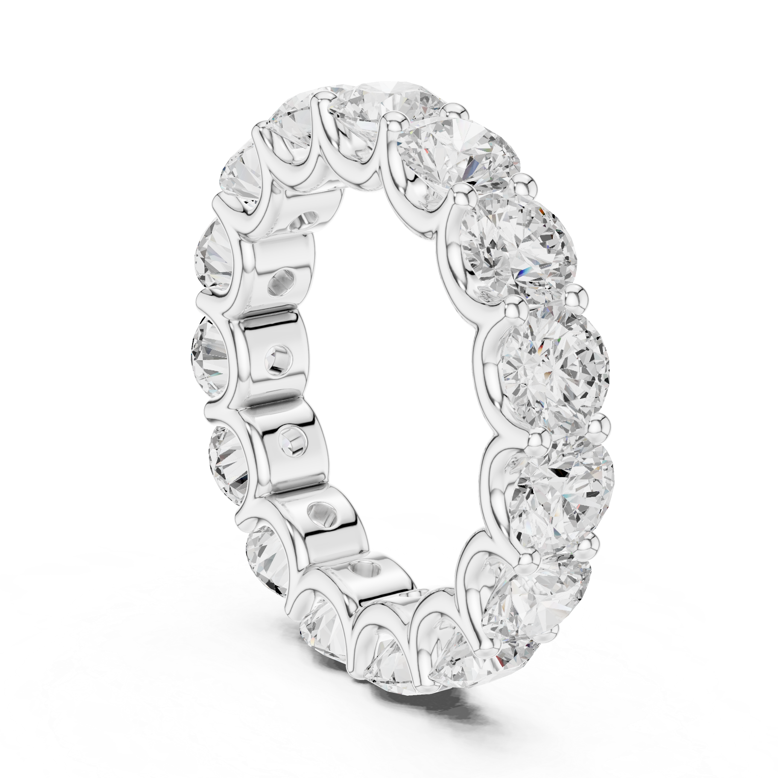 Thora Hammered Texture Band Lab Grown Diamond Ring