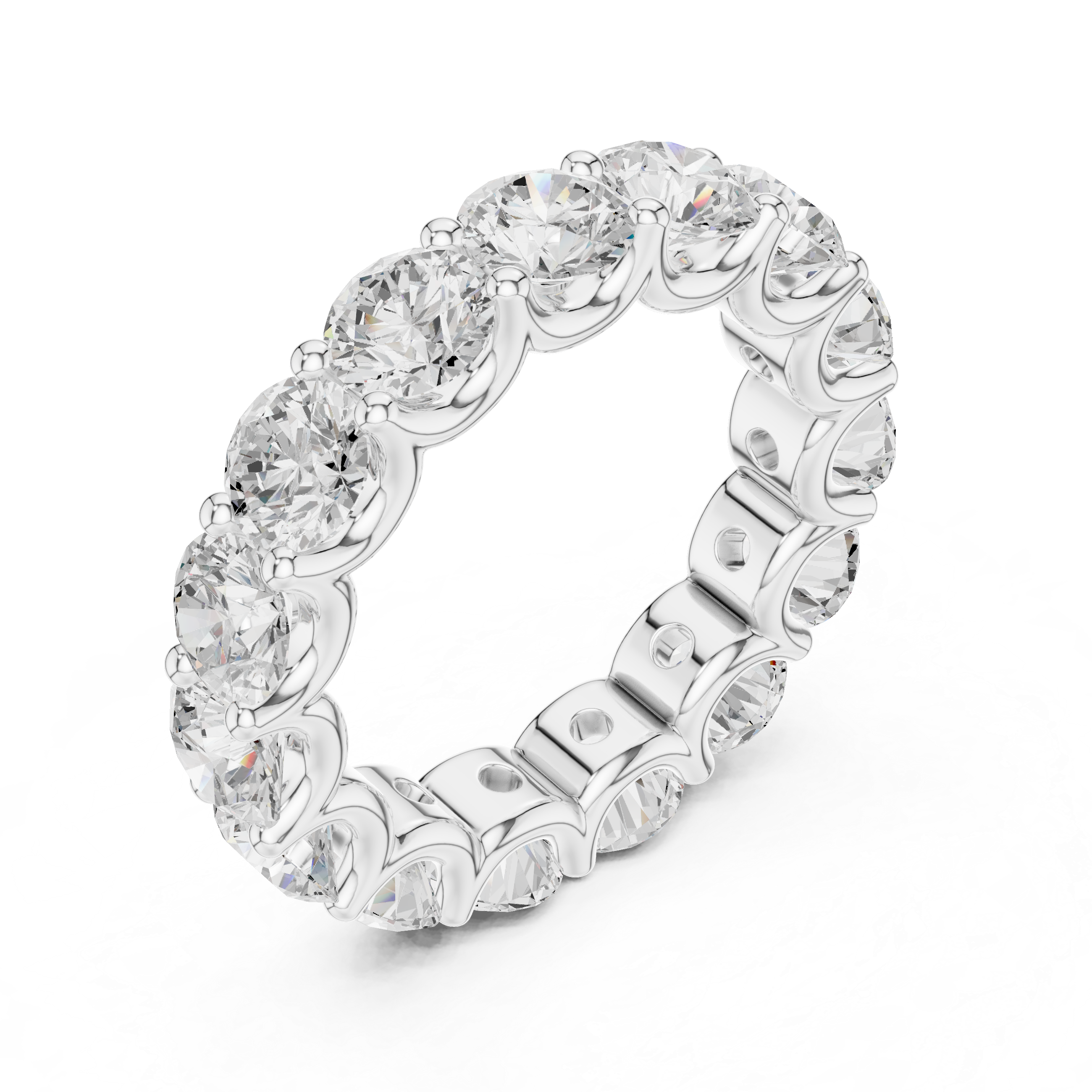 Thora Hammered Texture Band Lab Grown Diamond Ring