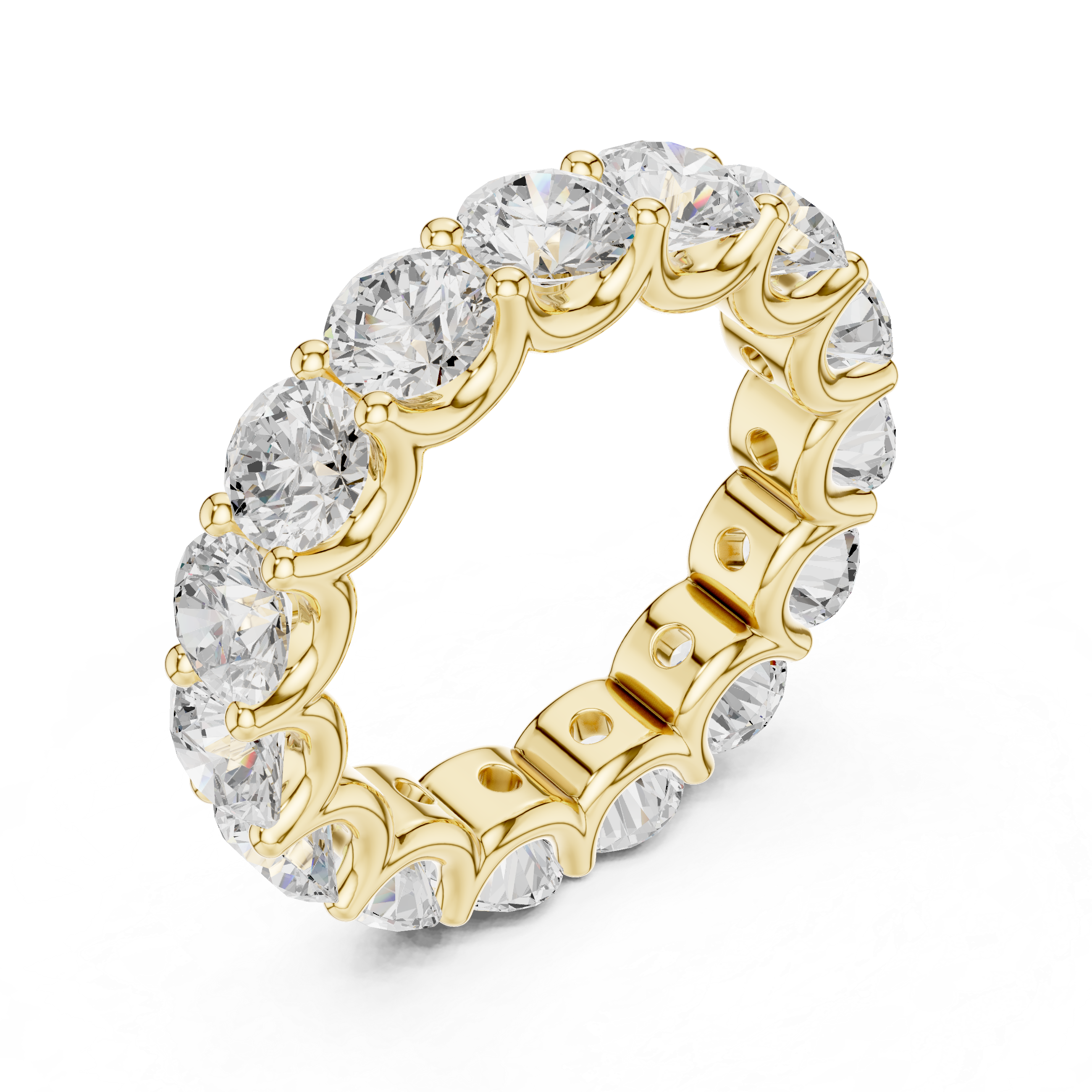 Thora Hammered Texture Band Lab Grown Diamond Ring