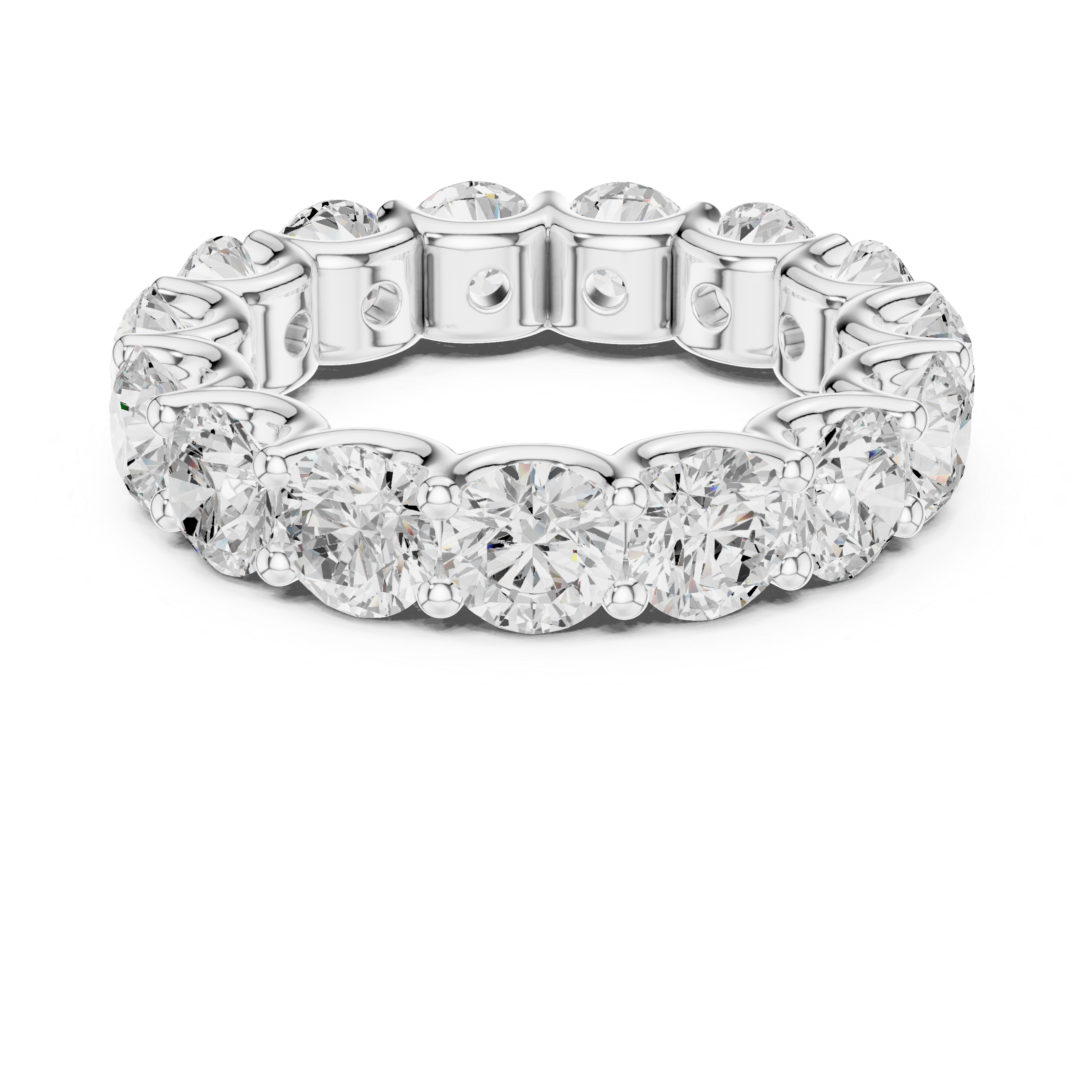 Thora Hammered Texture Band Lab Grown Diamond Ring