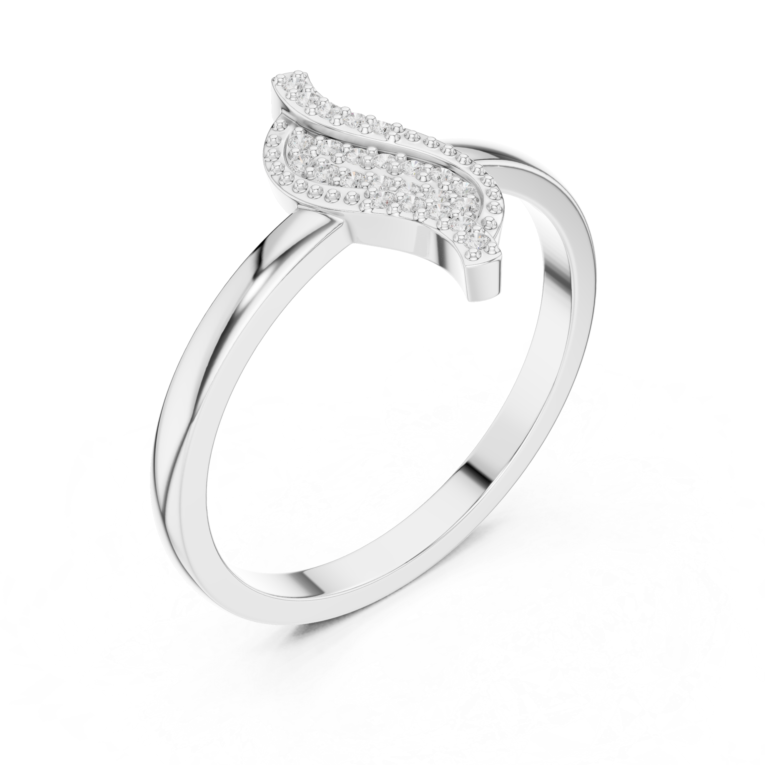 Saskia Knife Edge Classic Lab Grown Diamond Ring