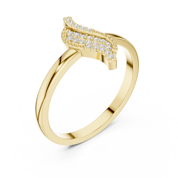 Saskia Knife Edge Classic Lab Grown Diamond Ring