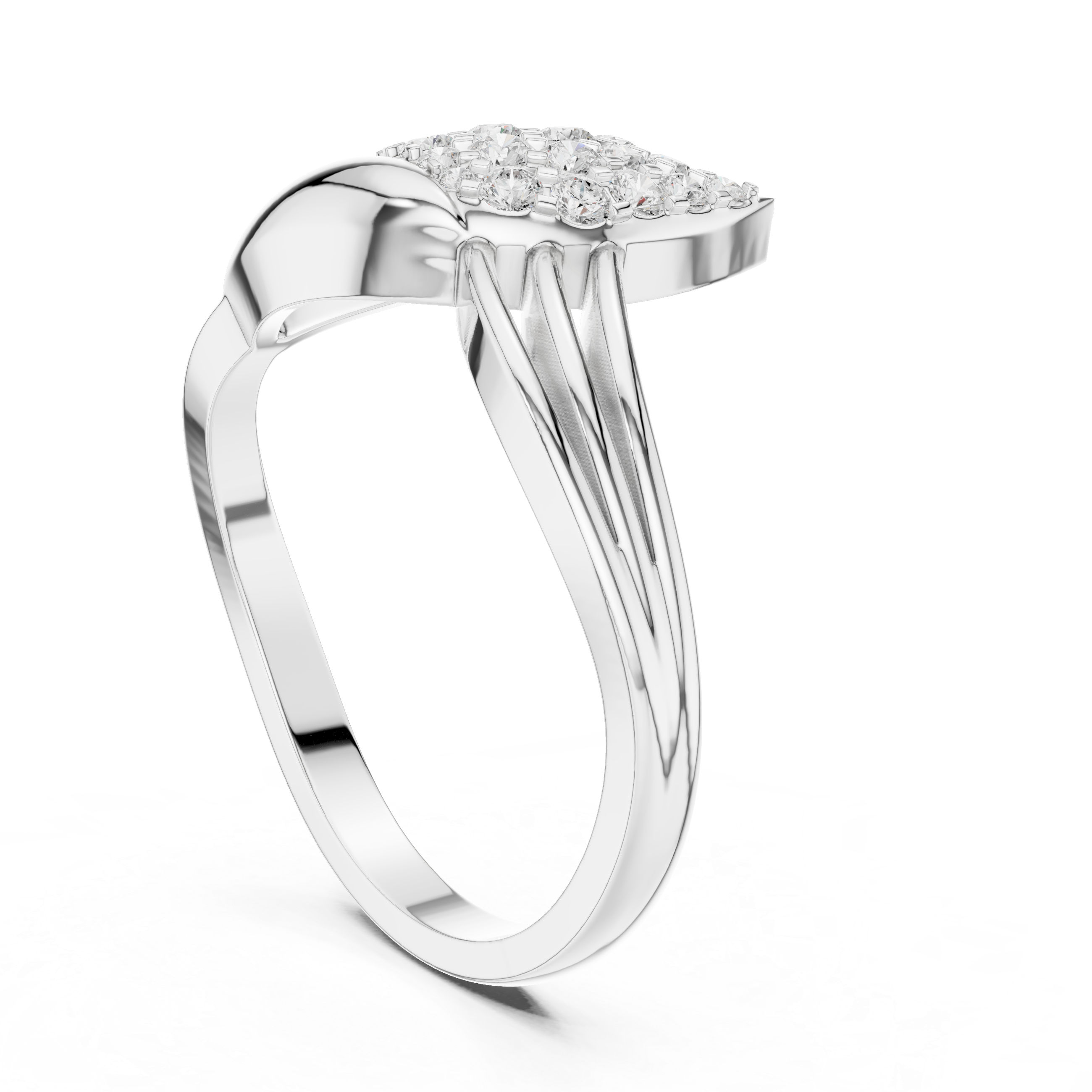 Portia Twisted Rope Band Lab Grown Diamond Ring