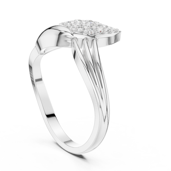 Portia Twisted Rope Band Lab Grown Diamond Ring