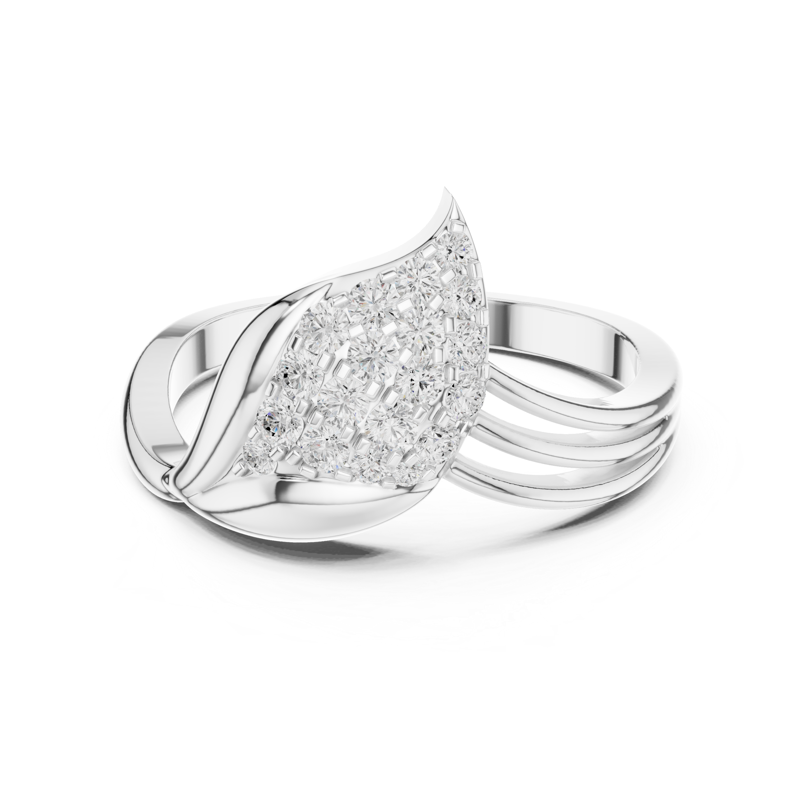 Portia Twisted Rope Band Lab Grown Diamond Ring