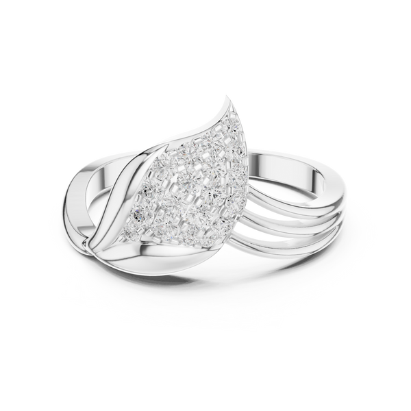 Portia Twisted Rope Band Lab Grown Diamond Ring