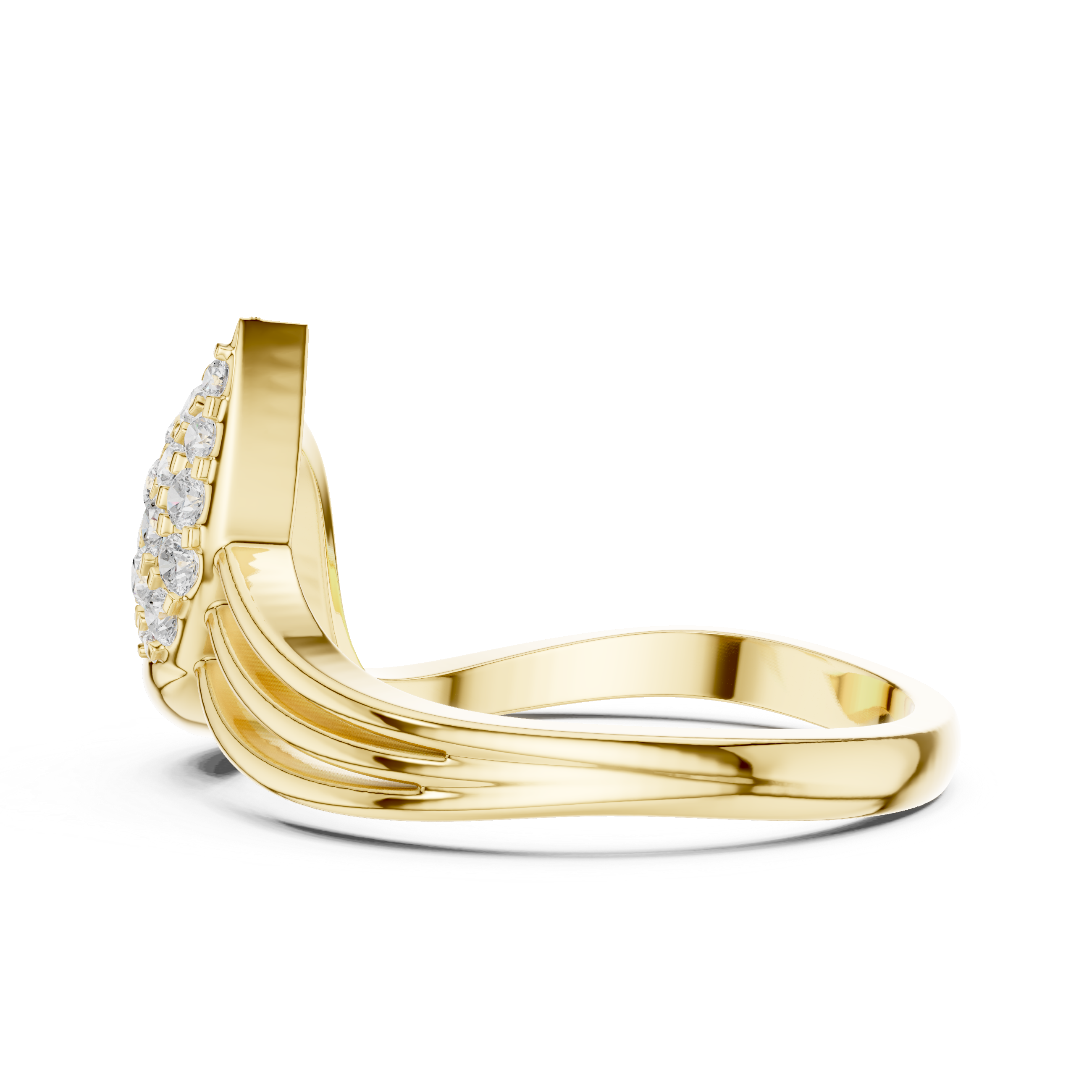 Portia Twisted Rope Band Lab Grown Diamond Ring