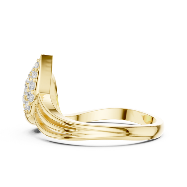 Portia Twisted Rope Band Lab Grown Diamond Ring
