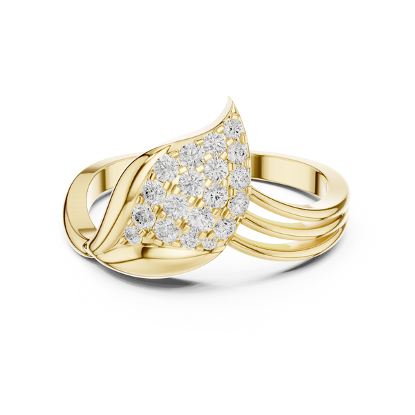 Portia Twisted Rope Band Lab Grown Diamond Ring
