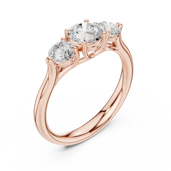 Talia Flat Edge Modern Lab Grown Diamond Ring