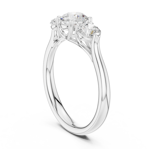 Talia Flat Edge Modern Lab Grown Diamond Ring