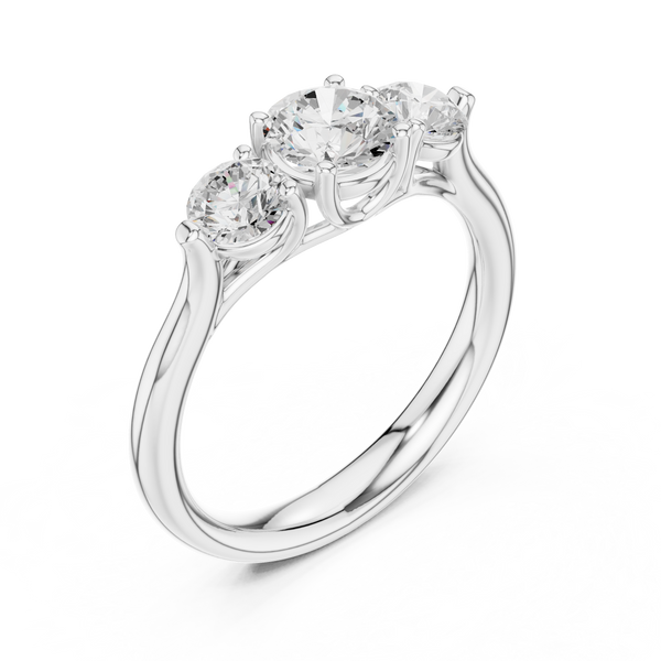 Talia Flat Edge Modern Lab Grown Diamond Ring