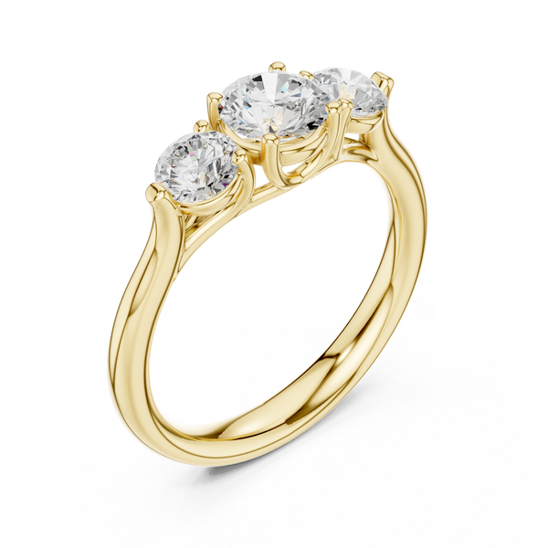 Talia Flat Edge Modern Lab Grown Diamond Ring