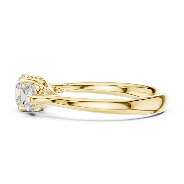Talia Flat Edge Modern Lab Grown Diamond Ring