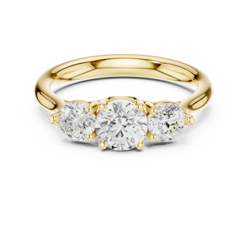 Talia Flat Edge Modern Lab Grown Diamond Ring
