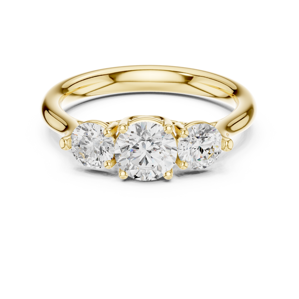 Talia Flat Edge Modern Lab Grown Diamond Ring