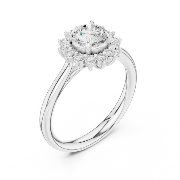 Rowan Asscher Cut Solitaire Lab Grown Diamond Ring
