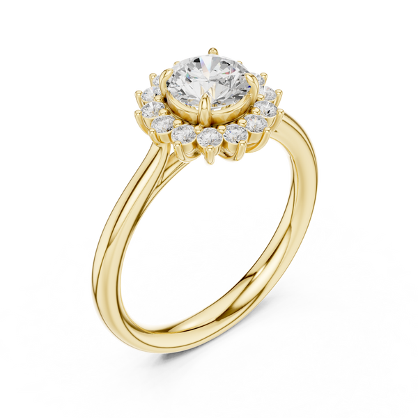 Rowan Asscher Cut Solitaire Lab Grown Diamond Ring